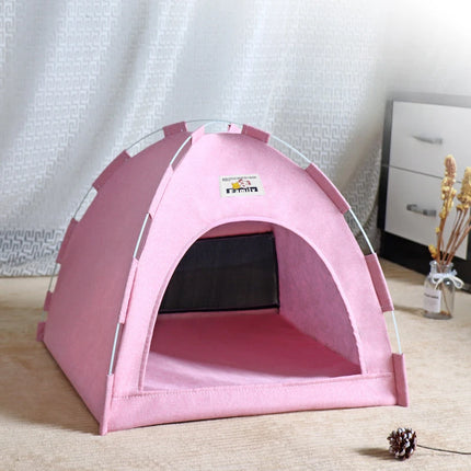 Foldable Pet House Pet Tent Four Seasons Universal Cat and Dog Pet Nest Summer Cool Mat Outdoor Portable Foldable Breathable