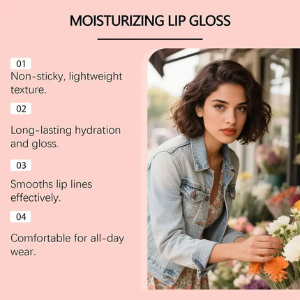Moisturizing Plumping Lip Gloss Balm Hydrating Volumizing Lip Balm Gloss Long-Lasting Nourishing Smooth Lip Care Product