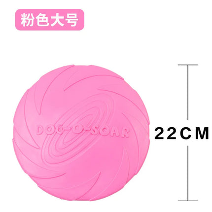 Dog Round Interactive Toys Safety Silicone Flying Discs Wholesale Small Large Dogs Bite Resistant Training Pet Supplier 1PC