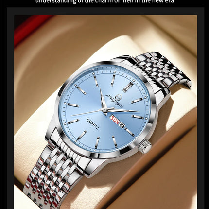 2025 New Top Brand Luxury Men's Wristwatch Waterproof Luminous Date Men's Watches Stainless Steel Quartz 43mm Men's Watch Male Watch