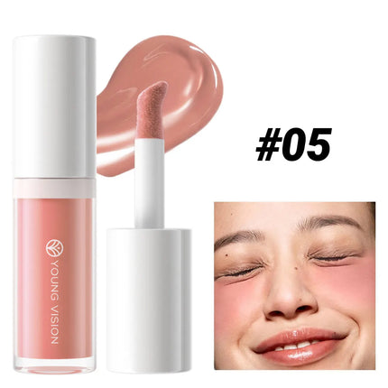 YOUNG VISION 3 Colors Lightweight Moisturizing Liquid Blush for Lips & Cheeks Highlighting & Color Showing Blush
