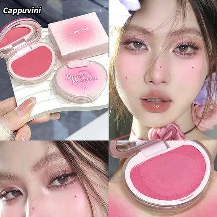 Cappuvini Gradient Soft Mist Monochrome Powder Blush Matte Makeup blush Palette Cosmetics Rouge