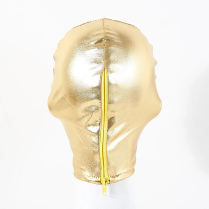 Sex Headgear Hood Fetish Mask Open Mouth With Eyes Halloween Cosplay Costumes For Men Women Faux Leather Exotic Accessaries ﻿