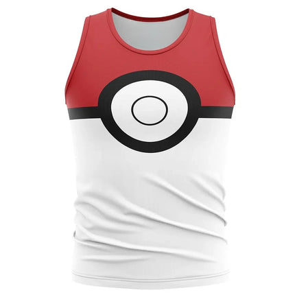 2026 Cool and Stylish New Pokemon Bhikkhu Pattern Summer Breathable and Loose 3d Printed Casual Vests for Boys and Girls