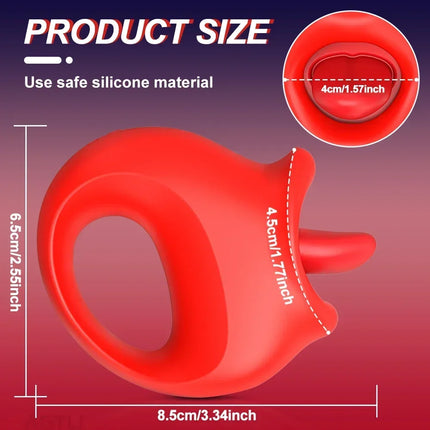 Clitoral Vibrator Licking Tongue Sex Toy for Women Nipple Vagina Stimulator Orgasm Blowjob Female Masturbation Tools Adult Goods