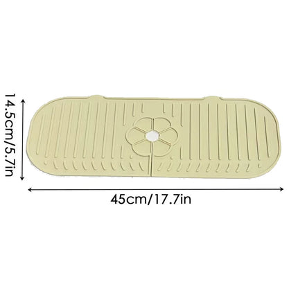 Kitchen Faucet Splash Pad Silicone Sink Faucet Splash Guard Mat Sponge Drain Pad Countertop Protector for Kitchen Bath Gadgets