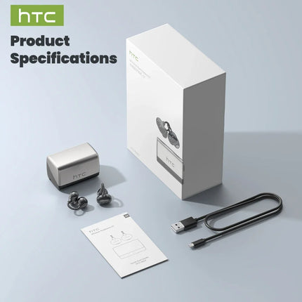 [AI Translator Earbuds] HTC NE67 Bluetooth V6.0 Earphones Portable Wireless headphones Comfort Earclip with a hanging chain