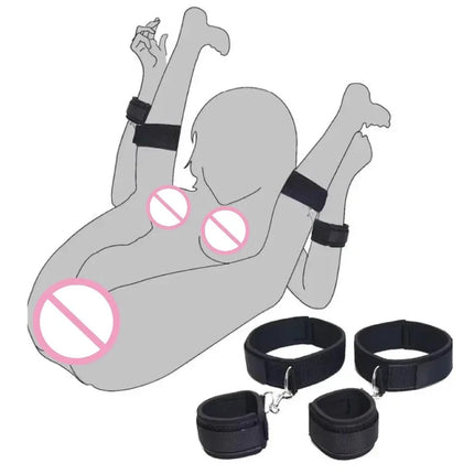Adjustable Adult SM Hand And Leg Straps Restraints for Couples BDSM Sex Toys for Men Women Erotic Games Restraints Bondgae