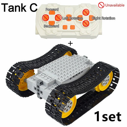 MOC Expert Technical Car Power Function Motor Parts  Buiding Block With RC Motor Vehicle Brick Toys For Children Gifts Leduo