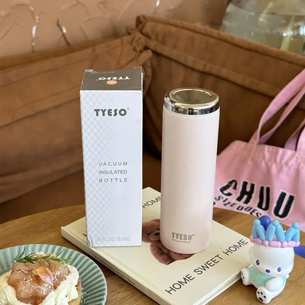 Tyeso Mini Vacuum Flasks 304 Stainless Steel Vacuum Insulated Water Bottle Lightweight Compact Travel Mug for Outdoor Office
