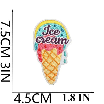 10PCS Couple BULK Vacation Embroidery Cloth Sticker Summer Beach Patch Clothes Decoration Swimming Ring Beach Ball Computer