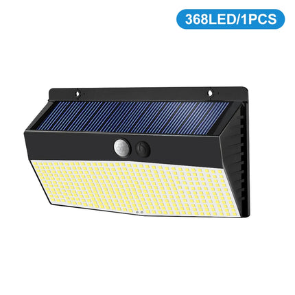 418/528/368 Solar Wall Lights  Outdoor Motion Sensor 3 Modes Security Light IP65 Waterproof Solar Powered Wall Light For Outside