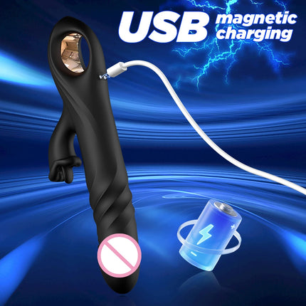 Thrusting Rabbit Vibrator for Women Vagina Dlido Vibrator G-Spot Clitoris Stimulator Female Masturbation Sex Toy for Women