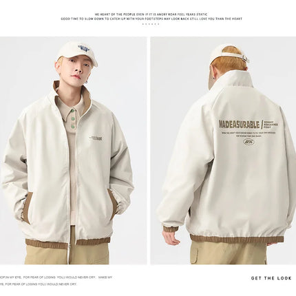 New Jacket Two-sided Long Sleeve Outdoor Men Coats Women Reversible Windproof Coats Splashproof Double-Sided Jackets Couple Top