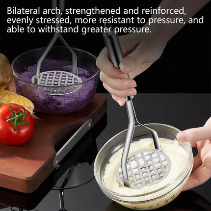 Potato Smasher Kitchen Gadgets Stainless Steel Kitchen Potato Masher Tool For Pureeing Meat Bean Vegetable Fruit Cooking Home