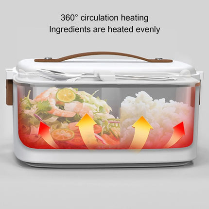 Electric Lunch Box Food Heater 1.8L Large Capacity SUS304 Liner 360° Cycle Balanced Heating Portable Food Warmer