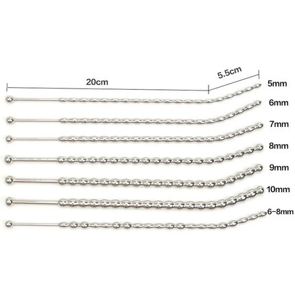 Stainless Steel Urethral Sound Amplifier Penis Plug Urethral Bead Toy Male Catheter Urethral Plug for Men Adult Novelty Toys