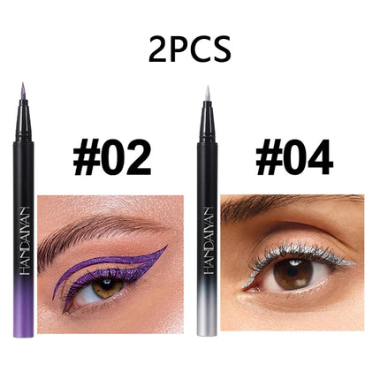 Pearlescent Eyeliner Stick Pen Glitter Eyes Shadow Waterproof Quick-dry Gold Eye Liner Shiny High-gloss Cosmetics Beauty Makeup