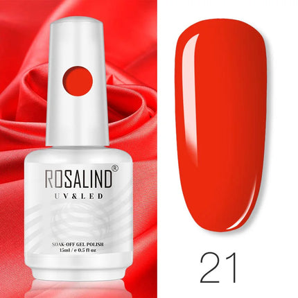ROSALIND 15ml Nail Gel Polish Macaron Hybrid Varnish Semi Permanent Nail Art Design Soak Off Top Base Coat Esmalte UV Gel Nail