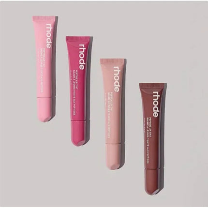4pcs Soft Tube Mirror Lip Gloss Lip Oil Nude Brown Plumping Lip Gloss Moisturising Transparent Lipgloss Beauty Cosmetics Makeup