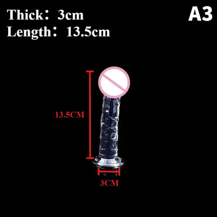 【AD】7 Sizes Dildo With Suction Cup Huge Jelly Dildos Sex Toys For Woman Men Fake Dick Big Penis Anal Butt Plug Sex Shop 18+