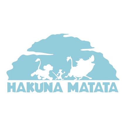 Lion King Hakuna Matata Vinyl Art Decals Car Window Laptop Decoration, Pumba Simba Nala Wall Sticker Kids Room Wall Decor