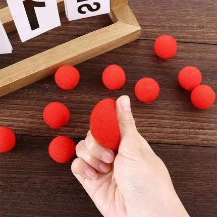 4.5cm Soft Red Circular Magic Sponge Balls Finger Close-Up Magic Trick Props Party Favors Fun Toy for Kids Adults Magic Show
