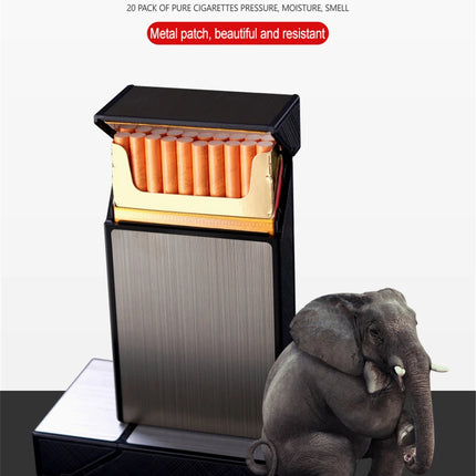 Long Cigarette Case Ultra Thin Flip Cover 20pcs Cigarettes For 100mm Storage Container Box Tobacco Case Smoking Tool Men's Gifts