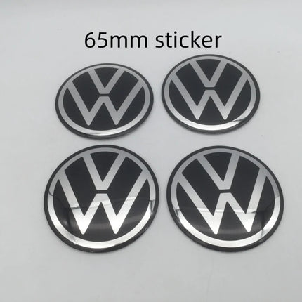 4pcs 3D new black for 56mm 60mm 65mm 68mm Car emblem Wheel hub Center Cap Badge covers sticker Decal styling Accessories