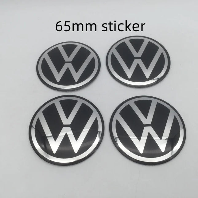 4pcs 3D new black for 56mm 60mm 65mm 68mm Car emblem Wheel hub Center Cap Badge covers sticker Decal styling Accessories