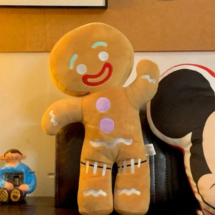 30-60cm Cartoon Gingerbread Man Plush Toys Biscuit Shrek Stuffed Baby Appease Doll Biscuits Man Pillow Reindeer For Kids Gift
