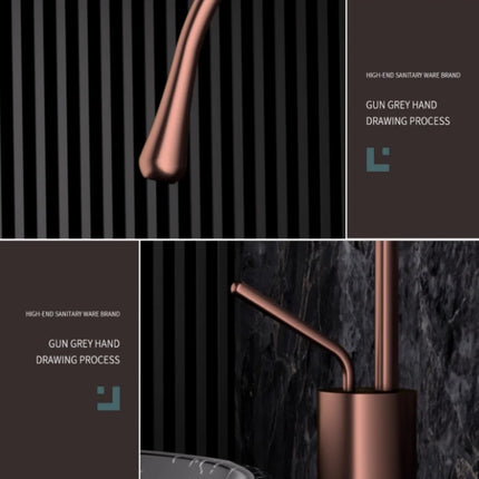 Brushed Rose Gold Bathroom Faucet Brushed Gold Basin Faucet  Hot  Cold Sink Faucet Brass Lavotory Faucet Swivel Sink Water Crane
