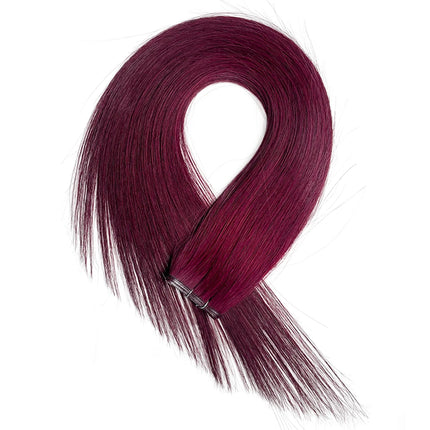 Diyomo Genius Weft Human Hair Extensions 50G Remy Human Hair Invisible Brazilian Hair Extensions Hair Bundles