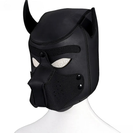 Female Role-playing Mask Couple Training Game BDSM Bondage Sex Toy Male Dog Head Mask Adult Party Toy Nightclub Dance Head Cover