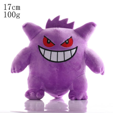 24cm Pokemon Gengar Plush Toy Soft Cute Cartoon Pikachu Stuffed Doll Birthday Gift Peluche Pokemon Collection
