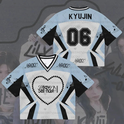 2026 Kpop Fans NMIXX Heavy Serenade Album Jersey Gift For Lovers Streetwear Plus Size Clothes Short Sleeve Tops T-shirt