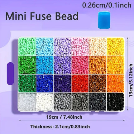 2.6mm 96 Colors Hama Beads DIY Craft Toys 3D Puzzle Iron Beads Creative Handmade Materials