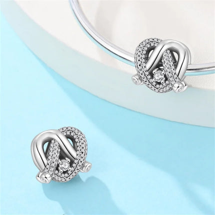 Original 925 Sterling Silver Charms Beads Cute Mushroom Unicorn Love Wings Pearl Charm for Bracelet Pendant Woman Girl Jewelry