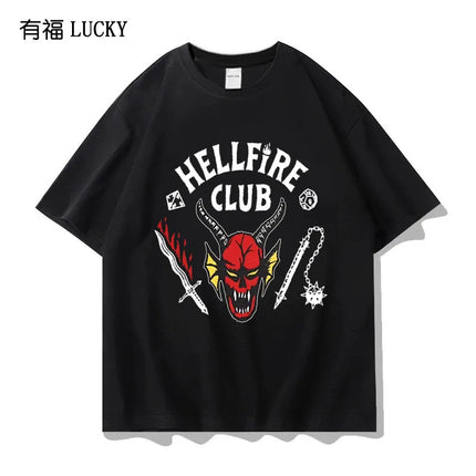 Strange Tales Short-sleeved T-shirt, Hellfire Club Collaboration Short-sleeved Shirt, Same Style Cosplay Clothing