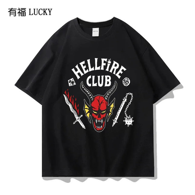 Strange Tales Short-Sleeve T-shirt, Hellfire Club Collaboration Short-Sleeve Shirt, Same Style Cosplay Clothing