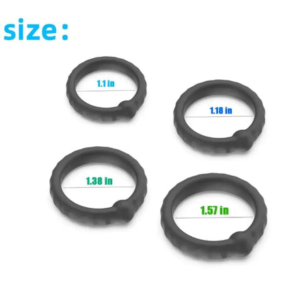 Newest Reusable Silicone Penis Ring - Delayed Ejaculation & Enlargement, Adult Products Sex Toy for Men