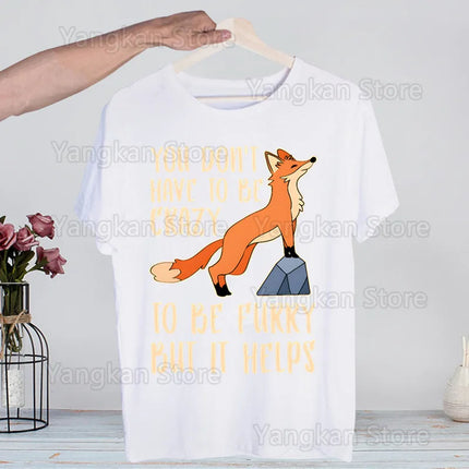 Meme Funny Fur Furry Cute T-Shirt Men Unisex Anime Cartoon Design Men Tee Shirt Homme Summer Tops Short Sleeve Vintage Style