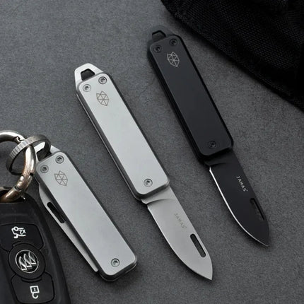 Mini Outdoor Folding Knife, High Hardness Edge, Camping Self-defense Knife, Gift Fruit Knife, Box Opener, Key Pendant