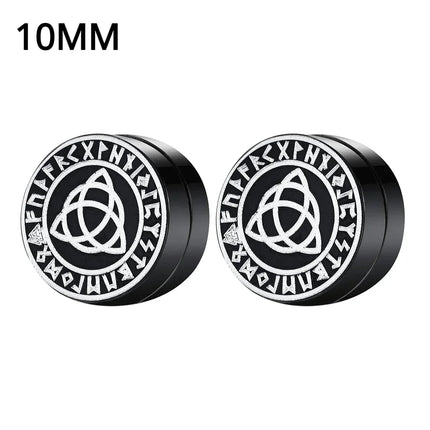 1Pairs Crystal Strong Magnetic Ear Stud Clip Earrings for Men and Women Punk Round Zircon Magnet Earrings Non Piercing Jewelry