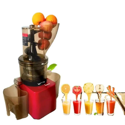 Stainless Steel Fruit Vegetable Juicer Commercial Cold Press Squeezer Extractor Machine Slow Juicer