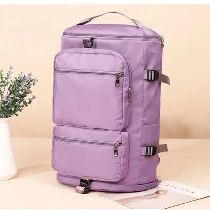 Women Large Travel Backpacks Waterproof Stylish Casual Daypack Bags with Luggage Strap Backpack Ladies Sports Yoga Luggage Bags