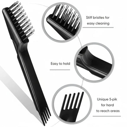 2-Pack Hair Brush Cleaner Tool - 2-in-1 Dual Edge Removes Hair, Dust & Lint for Home & Salon
