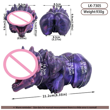 Silicone Monster Male Masturbator Daul Channel Anal Onahole Pussy Realistic Vaginal Textured Channel Stroker AdultSexToy For Man
