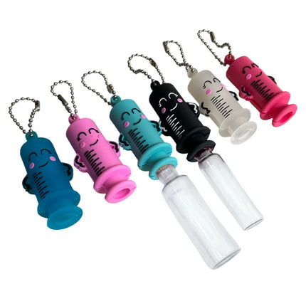 1PC Ampoule Bottle Opener Keychain Syringe-Shaped Cutter Nurse Doctor Ampoule Bottle Opener Aid Medication Vial Breaker Tool