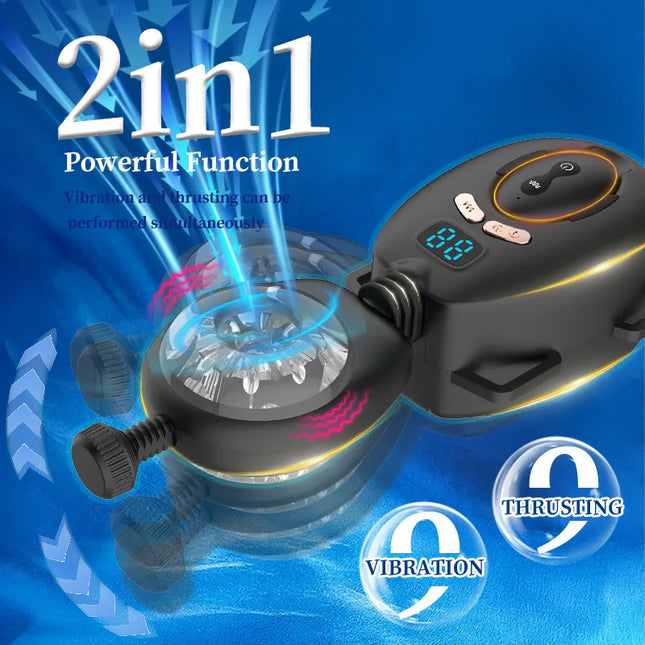 Mens Wearable Automatic Masturbator 9 Mode Remote Hands-free Penis Vibrator Trainer Dicks Glans Massage Stimulator Adult Sex Toy
